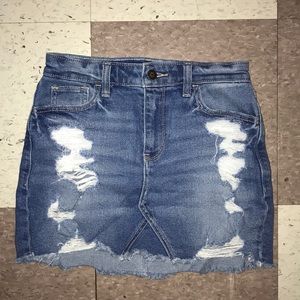 Hollister Jean Skirt with Rips